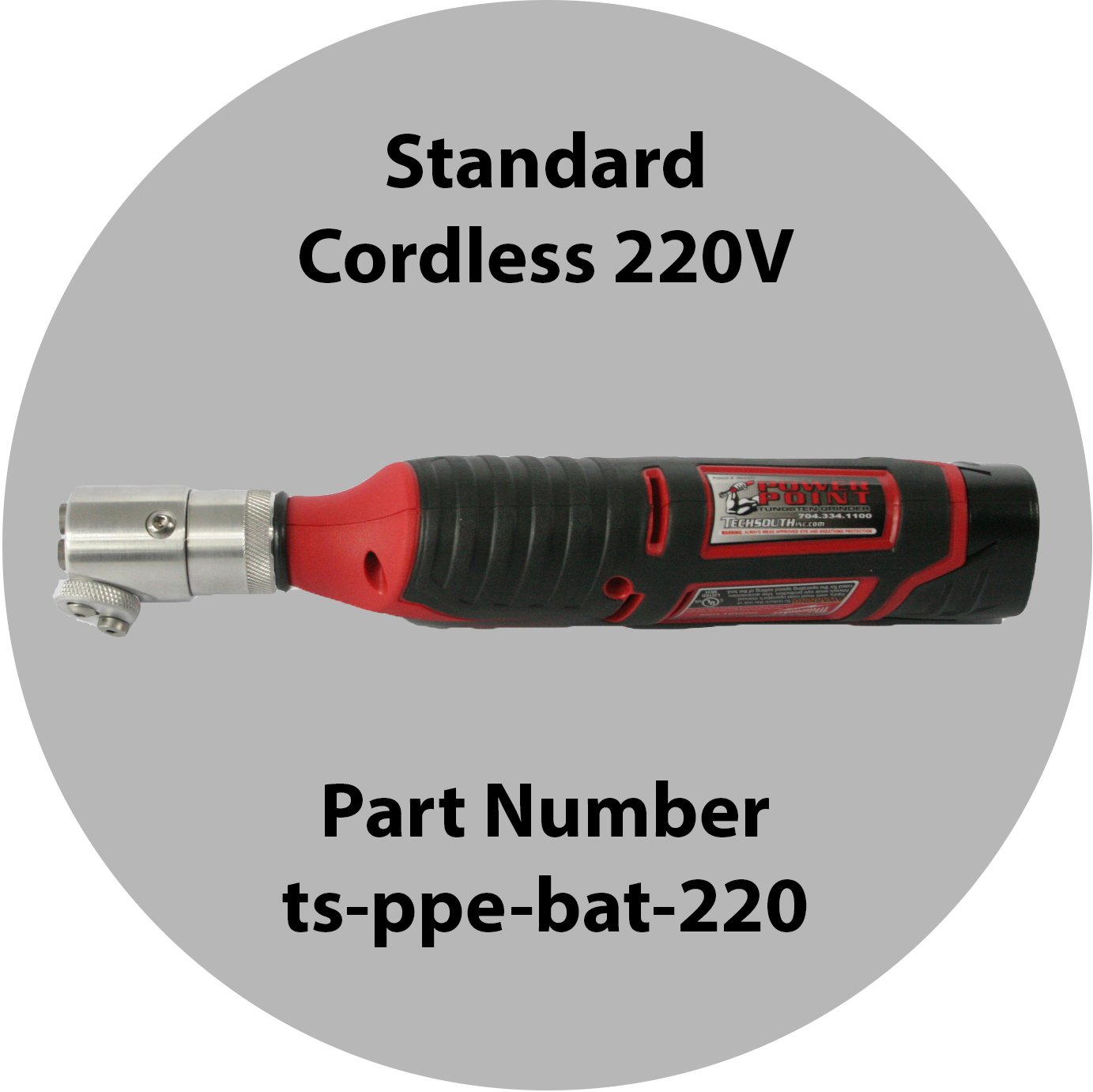 TechSouth Inc Power Point Handheld 220V Cordless Standard Tungsten Grinder